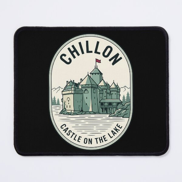 Item preview, Chillon Castle Switzerland Vintage Travel Emblem designed and sold by k3rstman1.