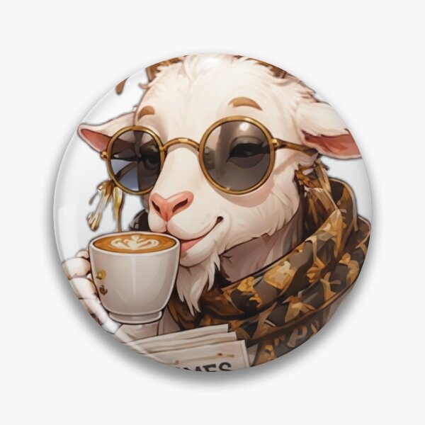 Item preview, Stylish Goat Coffee Break designed and sold by DailyDoodlesBySumbul.