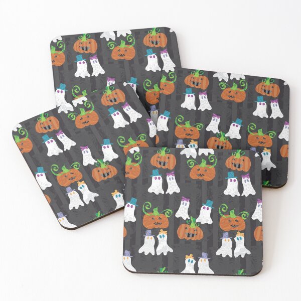 Item preview,  Dapper Ghosts & Jack-O-Lantern on Gothic Stripe designed and sold by Digitalmyth's Designs.