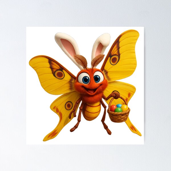 Item preview, Easter Comet Moth designed and sold by Sillytoe.