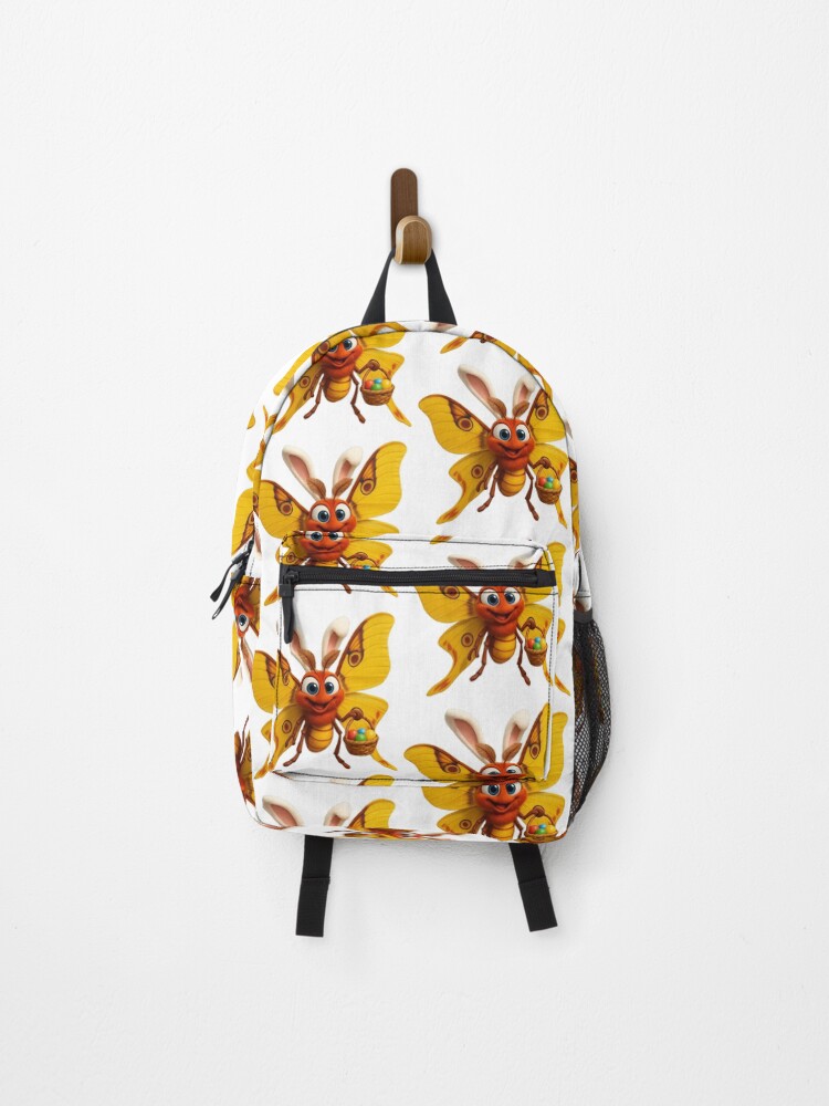 Thumbnail 1 of 3, Backpack, Easter Comet Moth designed and sold by Sillytoe.