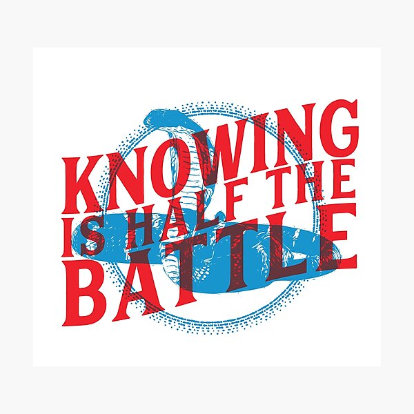 Item preview, G.I. JOE cartoon & comics - Knowing Is Half The Battle - 80's  designed and sold by Nerdflipp.