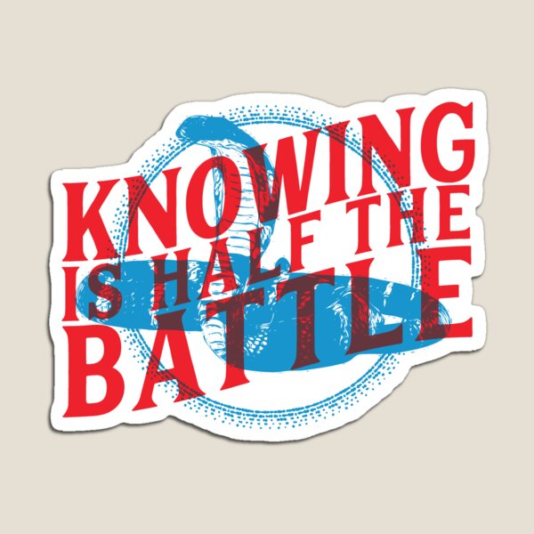 Item preview, G.I. JOE cartoon & comics - Knowing Is Half The Battle - 80's  designed and sold by Nerdflipp.