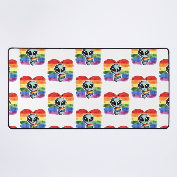 Item preview, Alien Holding Rainbow Heart designed and sold by dombursaidpos.