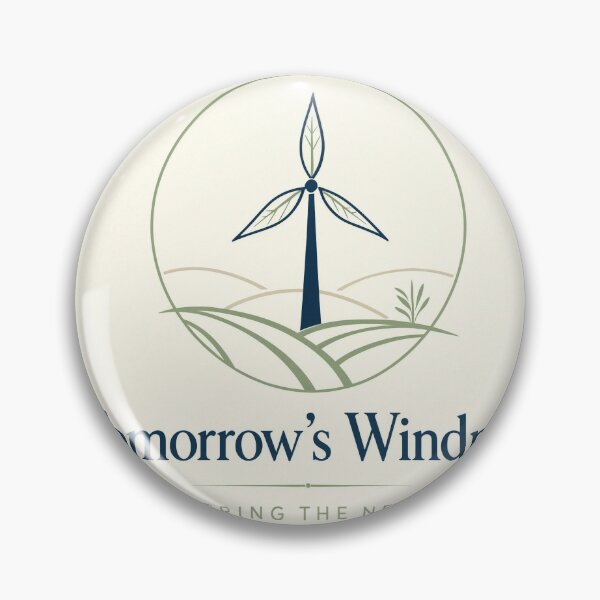 Item preview, Modern Windmill Logo Design for Renewable Energy Future Concept designed and sold by Creative88Art.