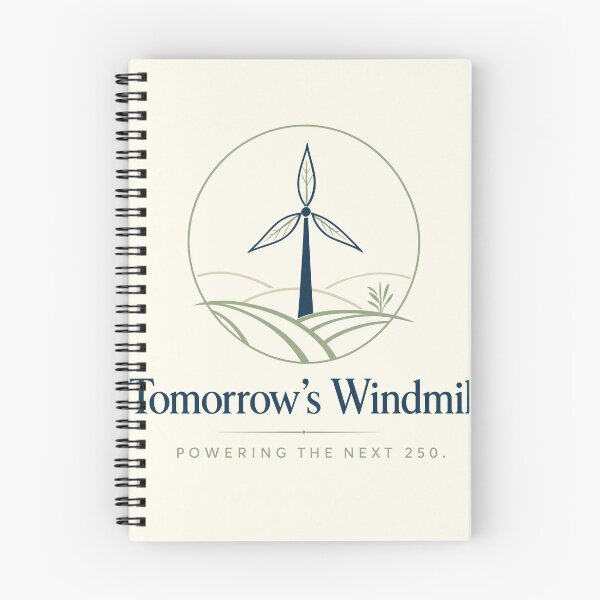 Item preview, Modern Windmill Logo Design for Renewable Energy Future Concept designed and sold by Creative88Art.