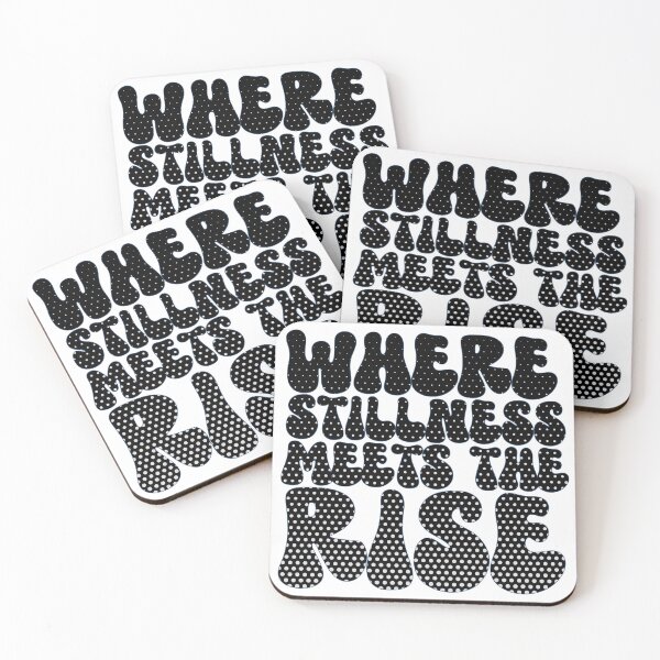 Item preview, Where stillness meets the rise, trout fishing text logo designed and sold by Art-Horizon.