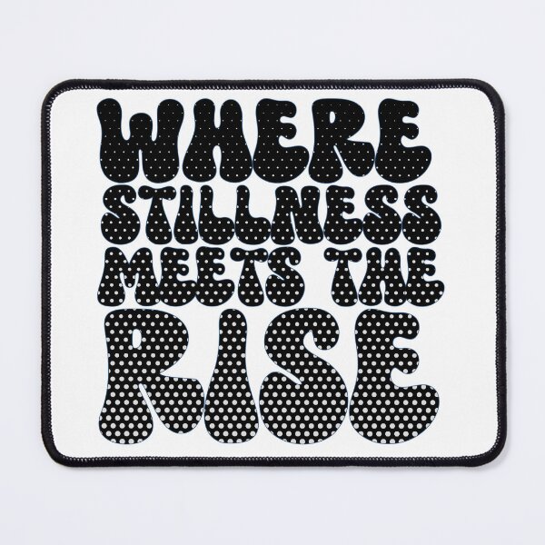 Item preview, Where stillness meets the rise, trout fishing text logo designed and sold by Art-Horizon.