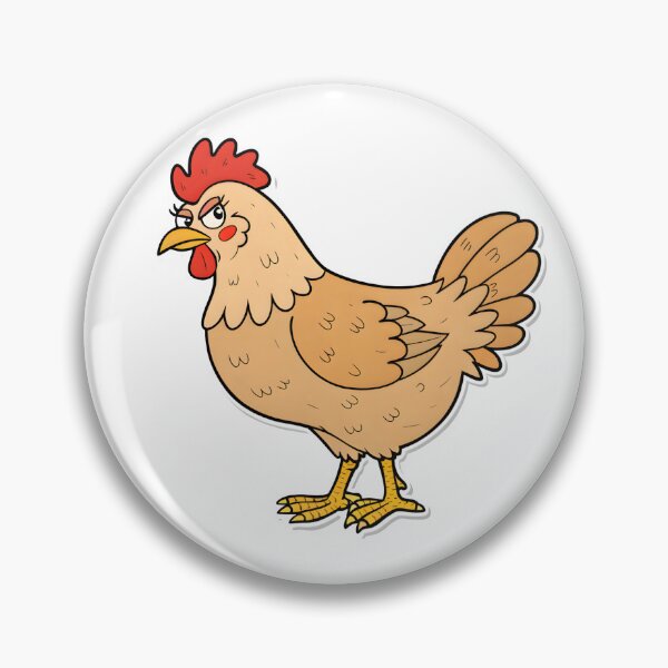 Item preview, Sassy Cartoon Hen Illustration designed and sold by DariaOltes.