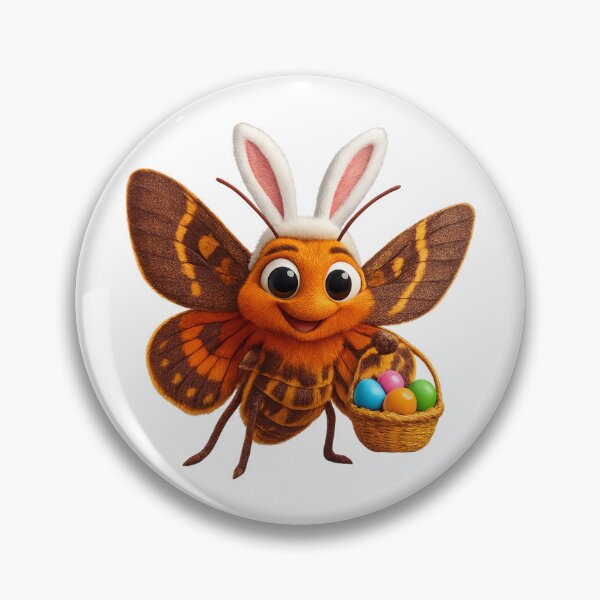 Item preview, Easter Diamondback Moth designed and sold by Sillytoe.