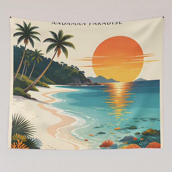 Item preview, Koh Kradan - Thailand Retro Sunset Collection designed and sold by Spirit of Siam.