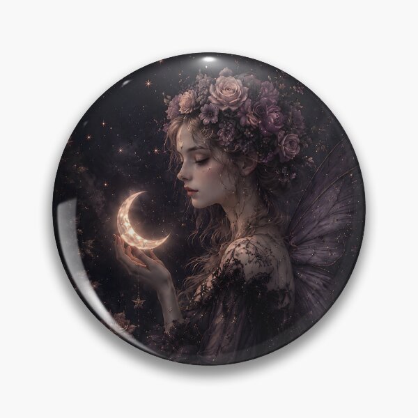 Item preview, Ethereal Fairy Moon Goddess Floral Fantasy designed and sold by bellaever.
