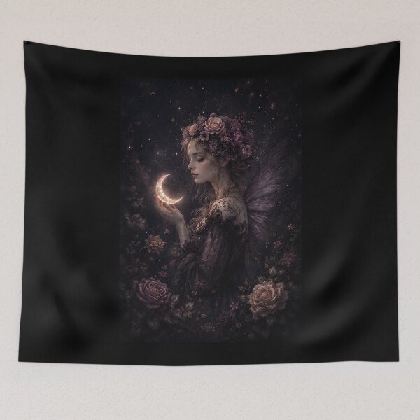 Item preview, Ethereal Fairy Moon Goddess Floral Fantasy designed and sold by bellaever.