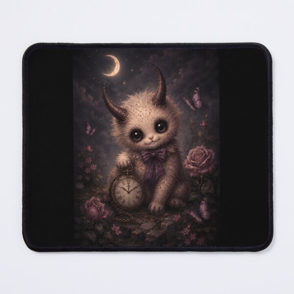 Item preview, Cute Horned Creature Pocket Watch Dark Fantasy designed and sold by bellaever.