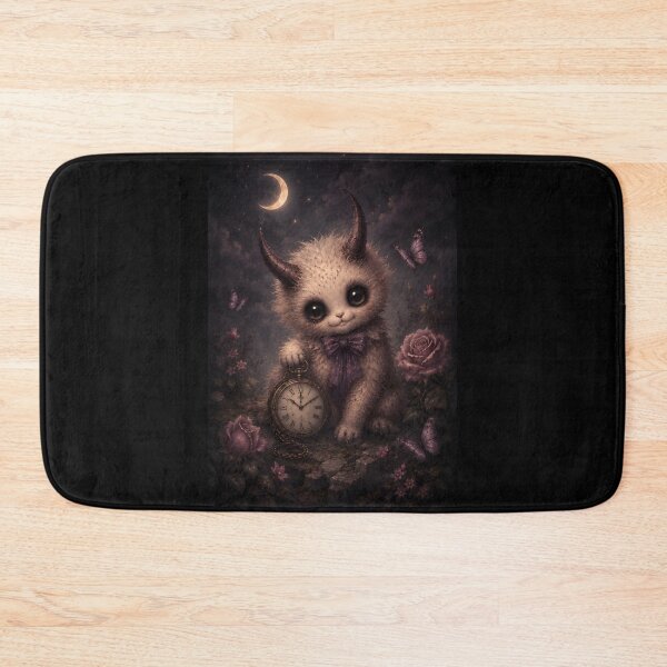 Item preview, Cute Horned Creature Pocket Watch Dark Fantasy designed and sold by bellaever.