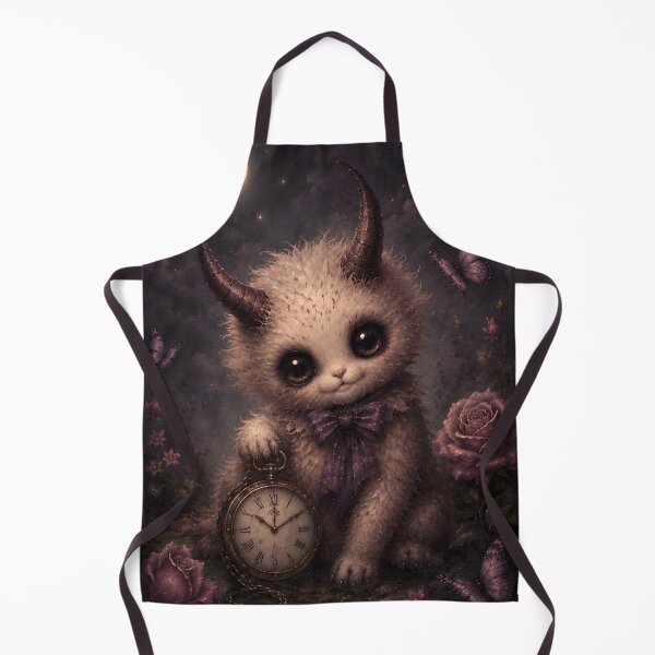 Item preview, Cute Horned Creature Pocket Watch Dark Fantasy designed and sold by bellaever.