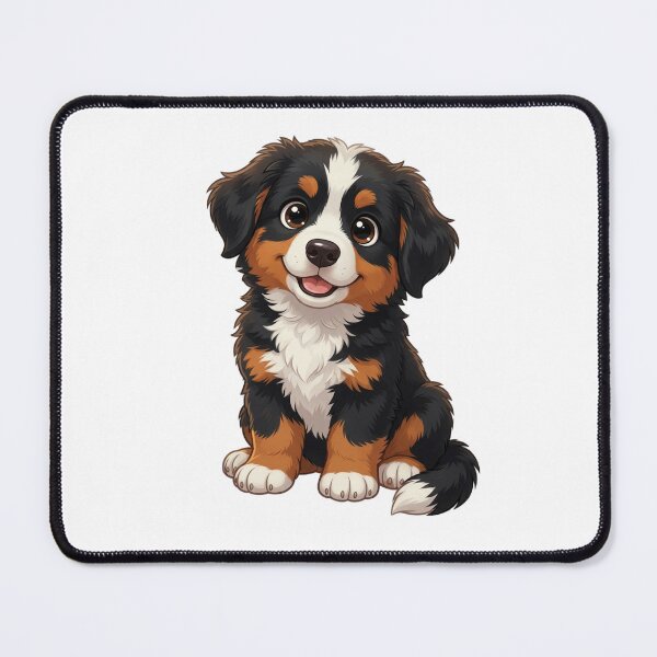 Item preview, Cute Bernese Mountain Dog Puppy – Adorable Cartoon Dog designed and sold by Inkyaccessories.