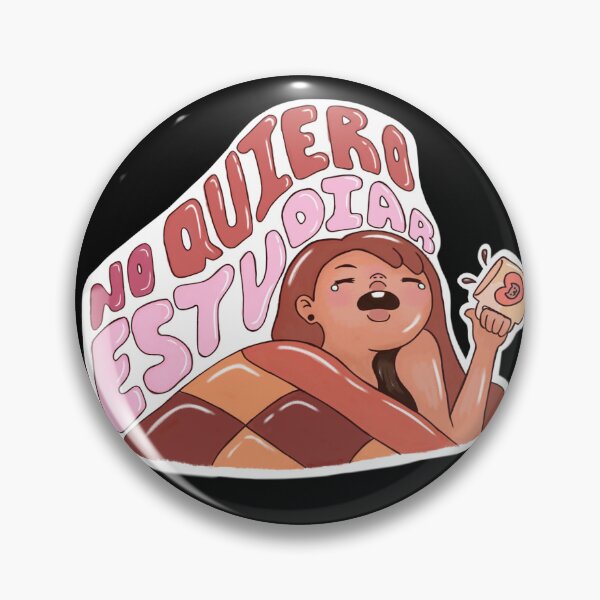 Item preview, I Don't Want To Study Cute Coffee Girl Spanish Quote designed and sold by cinna-nucita.