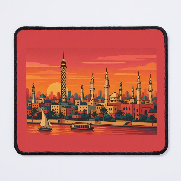 Item preview, Cairo Bold Retro Skyline Design designed and sold by Inkworksbyshery.
