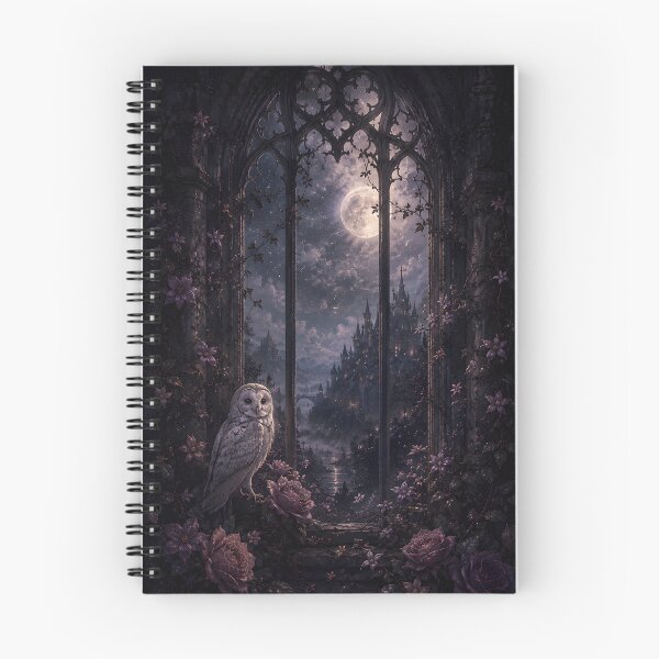 Item preview, Gothic Owl Moonlit Castle Fantasy Night Scene designed and sold by bellaever.