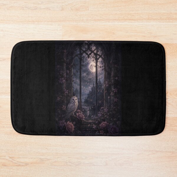 Item preview, Gothic Owl Moonlit Castle Fantasy Night Scene designed and sold by bellaever.