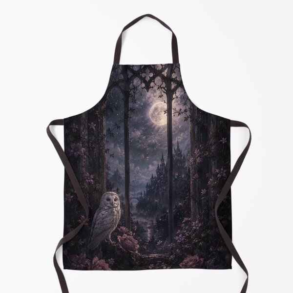 Item preview, Gothic Owl Moonlit Castle Fantasy Night Scene designed and sold by bellaever.