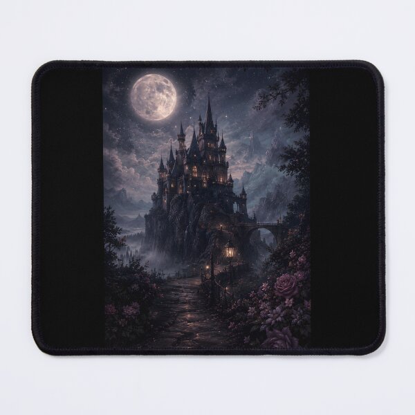 Item preview, Gothic Castle Full Moon Dark Fantasy Night Scene designed and sold by bellaever.