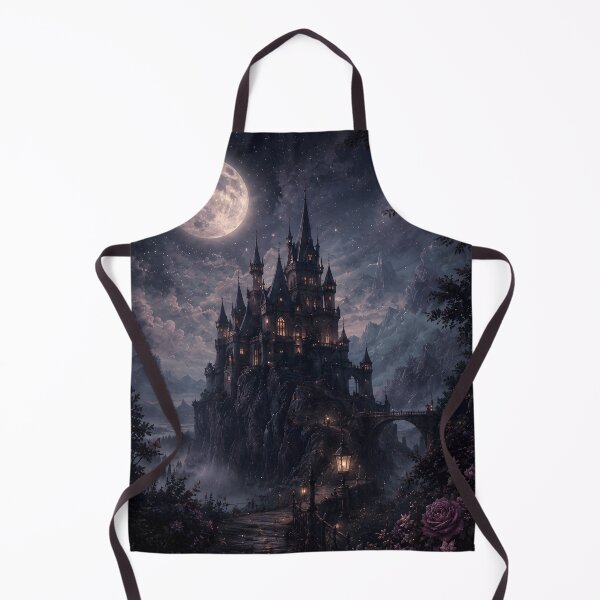 Item preview, Gothic Castle Full Moon Dark Fantasy Night Scene designed and sold by bellaever.