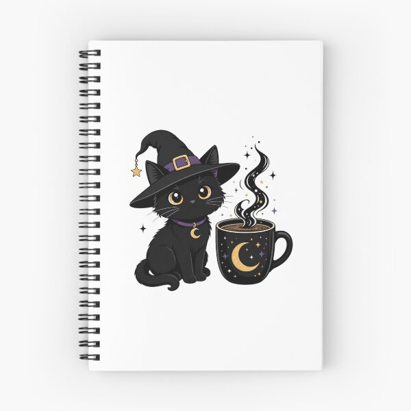 Item preview, Coffee Witch Black Cat Magic Morning Brew designed and sold by Samael&.