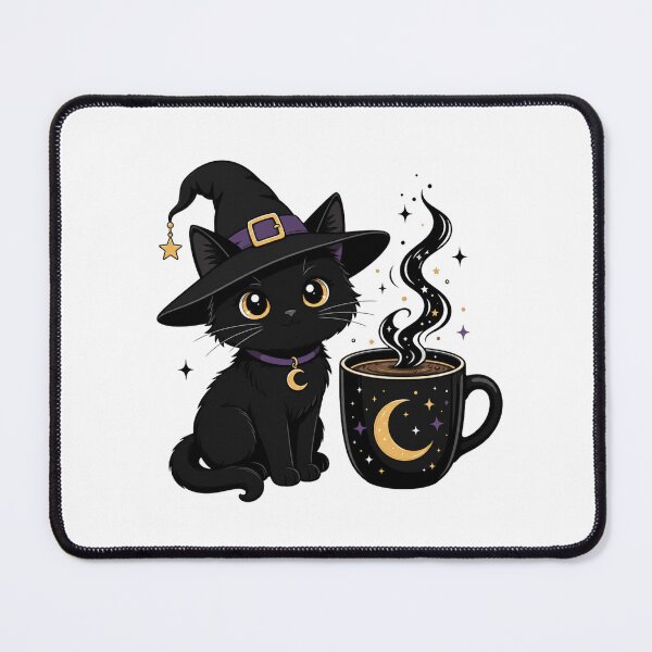 Item preview, Coffee Witch Black Cat Magic Morning Brew designed and sold by Samael&.