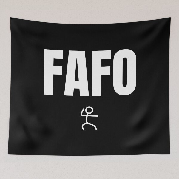 Item preview, FAFO Fighting Stick Figure (FUNNY) designed and sold by Samso!.