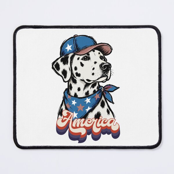 Item preview, Vintage Patriotic Dalmatian America Dog designed and sold by Sarah'sCreativeLab.