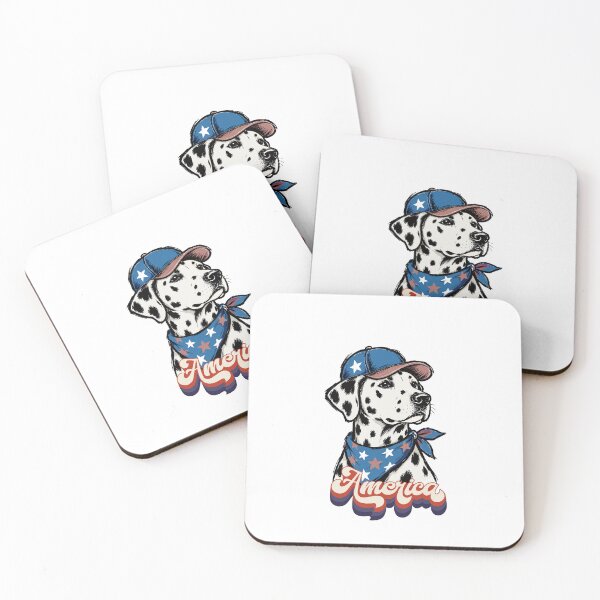 Item preview, Vintage Patriotic Dalmatian America Dog designed and sold by Sarah'sCreativeLab.
