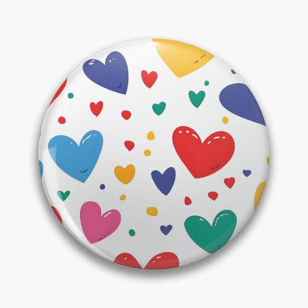 Item preview, Playful Colourful Hearts Pattern designed and sold by 247GiftsbyTina.