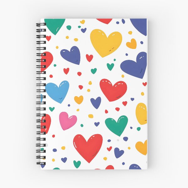 Item preview, Playful Colourful Hearts Pattern designed and sold by 247GiftsbyTina.