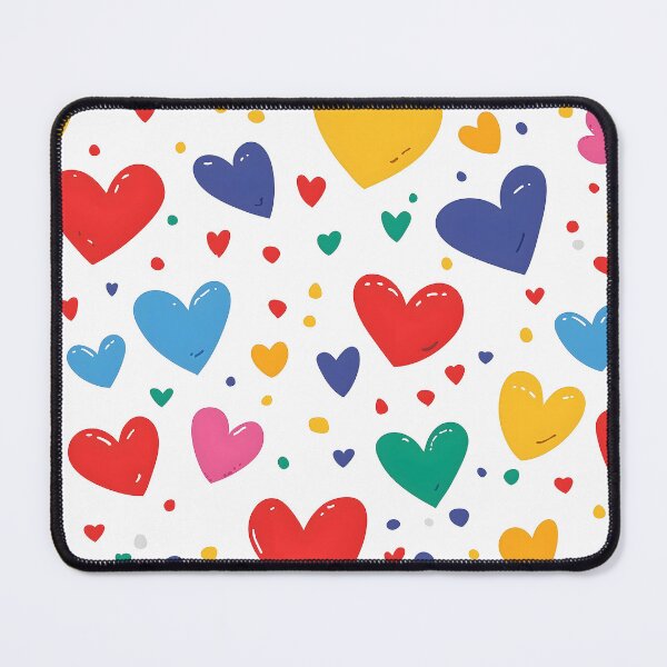 Item preview, Playful Colourful Hearts Pattern designed and sold by 247GiftsbyTina.