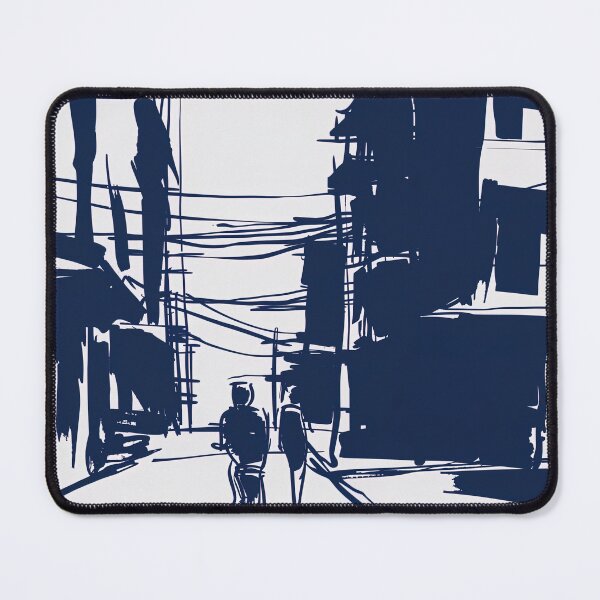 Item preview, Chittagong - Blue Abstract Art designed and sold by shadow-bloom.