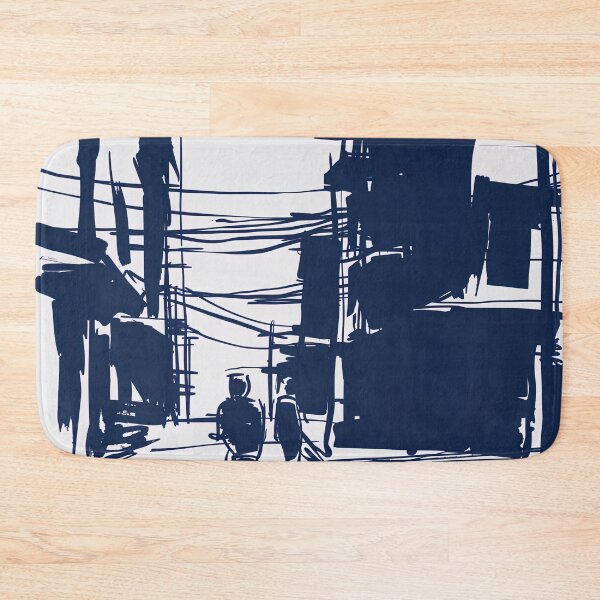 Item preview, Chittagong - Blue Abstract Art designed and sold by shadow-bloom.