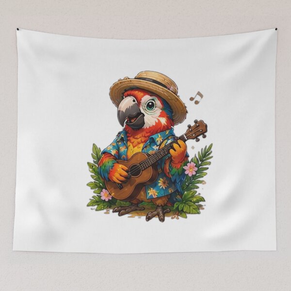 Item preview, Tropical Guitar Parrot designed and sold by DailyDoodlesBySumbul.