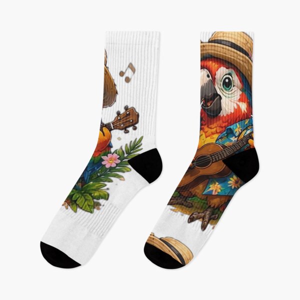 Item preview, Tropical Guitar Parrot designed and sold by DailyDoodlesBySumbul.