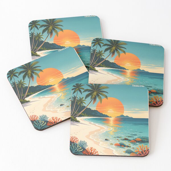 Item preview, Koh Kradan - Thailand Retro Sunset Collection designed and sold by Spirit of Siam.