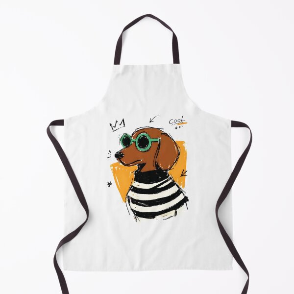 Item preview, Cool Dachshund Dog with Sunglasses – Funny Hand-Drawn Sketch Art designed and sold by RamyGallery.
