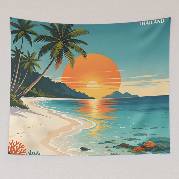 Item preview, Koh Kradan - Thailand Retro Sunset Collection designed and sold by Spirit of Siam.