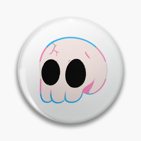 Item preview, Trans Pride Skull designed and sold by beyondthegravez.