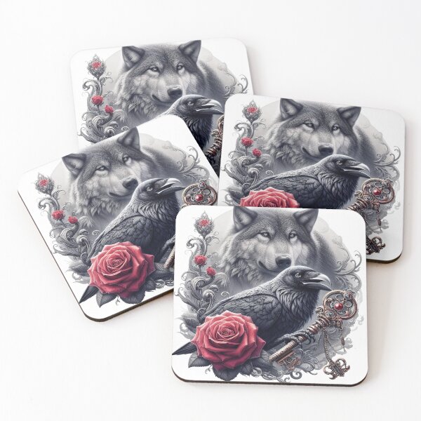 Item preview, Guardians of the Key: The Wolf, The Raven, and The Rose designed and sold by jo-e-basta.