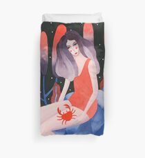 Zodiac - Illustration d'astrologie du cancer Housse de couette