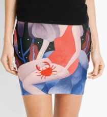 Zodiac - Cancer astrology illustration Mini Skirt