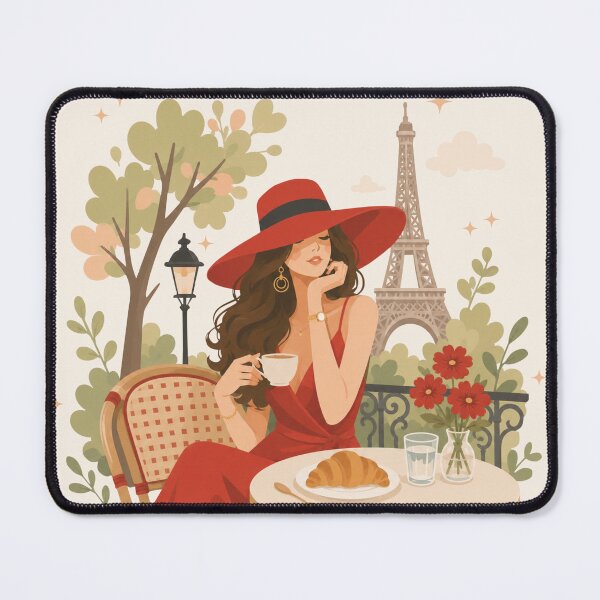 Item preview, Romanticize the Moment – Paris Café Girl designed and sold by AliceAndCats.