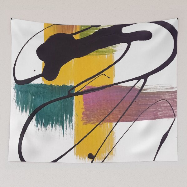 Item preview, Modern Contemporary Abstract Art Painting With Ornate Lines  designed and sold by DEC02.