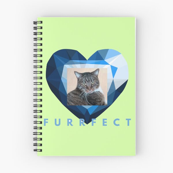 Item preview, Furrfect Blue Diamond Heart Tabby Cat Aesthetic designed and sold by JurateArt-DK.